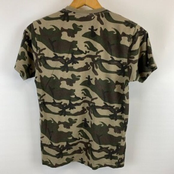 Crooks & Castles Men's Mickey Gun Hands T-Shirt Camouflage T Shirt Small - Picture 2 of 8
